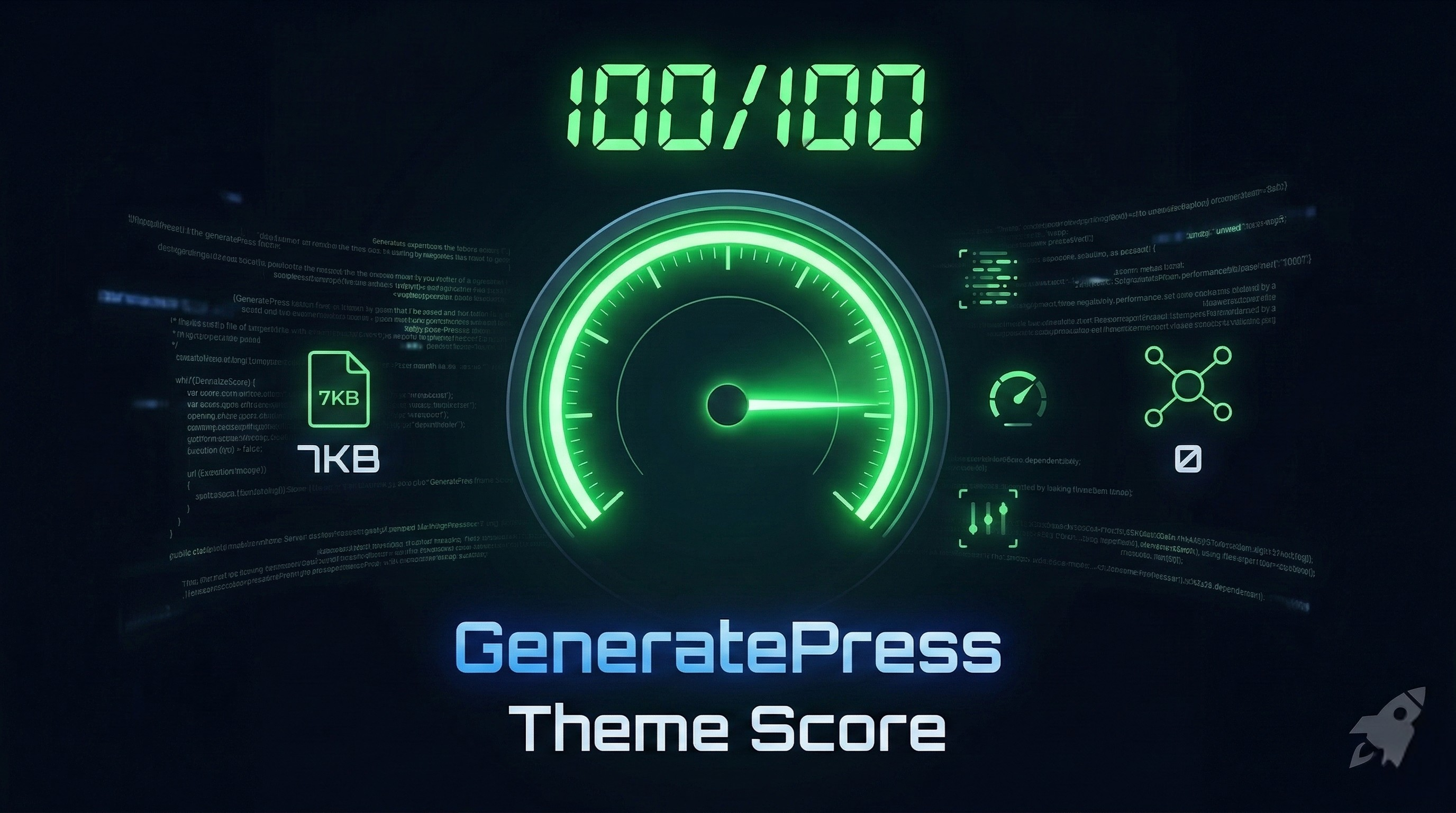 GeneratePress Speed Test Performance Score